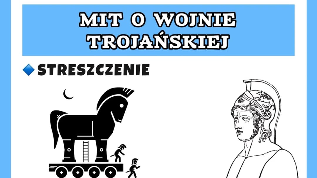 Mit o wojnie trojańskiej streszczenie: Kluczowe wydarzenia i postacie
